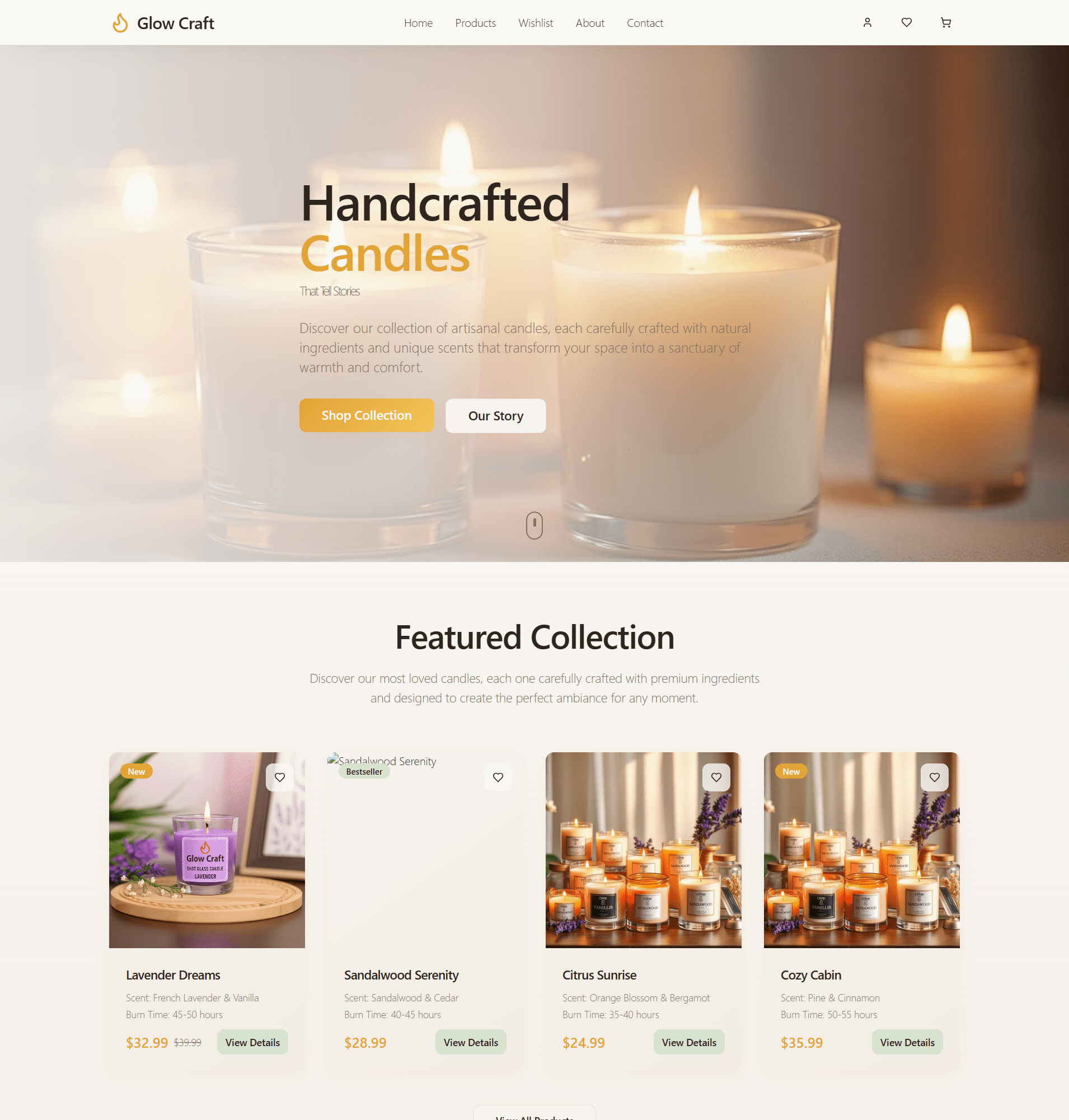 portfolio glow craft